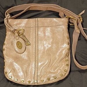 Fossil Gold Shoulder Bag